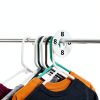 Discount Sizing Hanger Size Dividers 45pcs White/Black Print Plastic-1