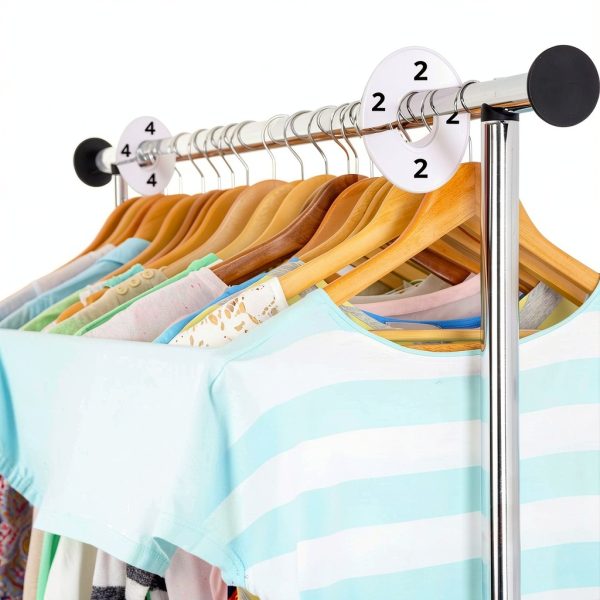 Discount Sizing Hanger Size Dividers 45pcs White/Black Print Plastic-3