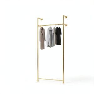 pamo Gold Wall Mounted Clothing Rack Model P-01-017 Size 1-4-0