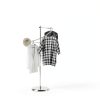 CUHMRODA Iron Rotating Garment Rack BH-014N Chrome Heavy Duty Space-5
