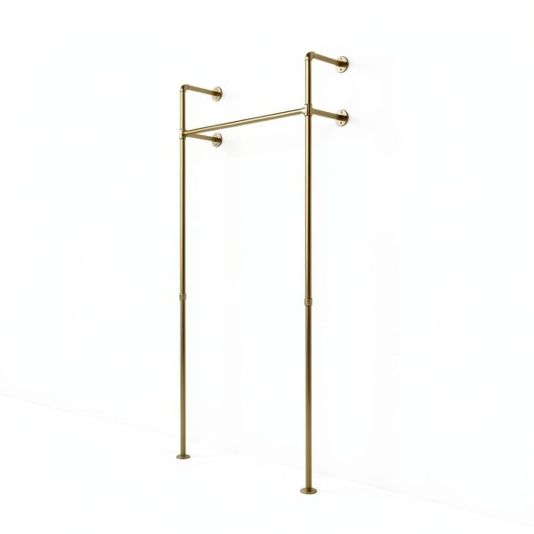 pamo Gold Wall Mounted Clothing Rack Model P-01-017 Size 1-4-1
