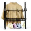 IZEUK Heavy Duty Black Garment Rack Model Z1 3‑Tier with Rods-3