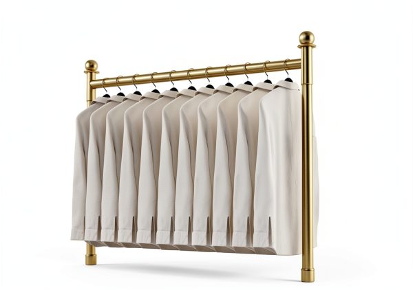 Gold Fabric Display Rack by HDD503-A01 Multi‑Track Scarf Stand-4