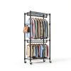 IZEUK Heavy Duty Black Garment Rack Model Z1 3‑Tier with Rods-5