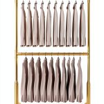 Gold Fabric Display Rack by HDD503-A01 Multi‑Track Scarf Stand-0