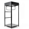 Generic Police Gear Rack Extra Large Black Steel Free‑Standing Rack-2