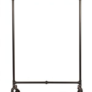 Industrial Pipe Clothing Rack USA Handcrafted Heavy Duty Powder Coated-0