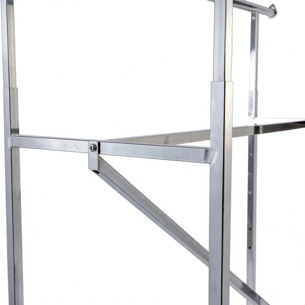 Clothing Rack SSWBasics Chrome Double Rod Retail Store-1