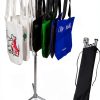 DECORDEEP Heavy Duty Portable Tote Bag Display Stand SBR01DD Powder-0