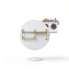 Industrial Closet Rack Gold Wall Mounted Shelf by EDCB-5