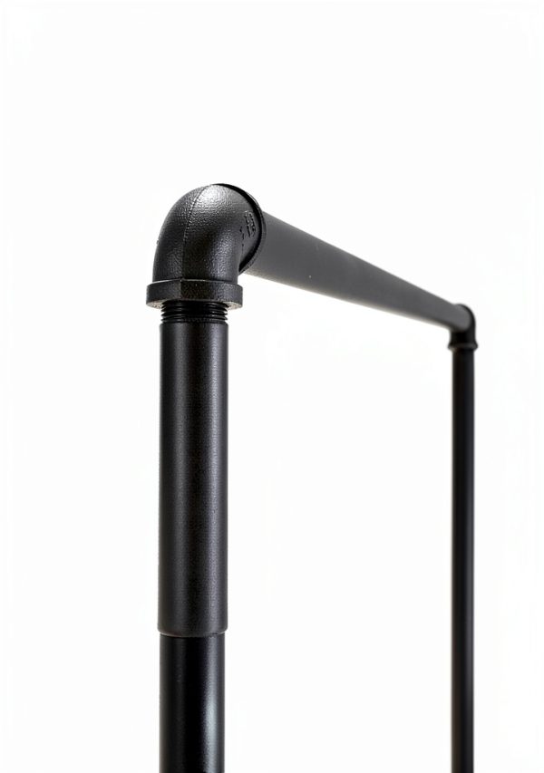 Industrial Pipe Clothing Rack USA Handcrafted Heavy Duty Powder Coated-2