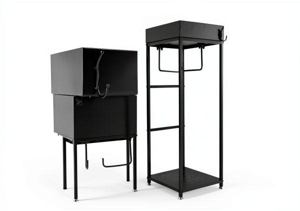 Generic Police Gear Rack Extra Large Black Steel Free‑Standing Rack-4