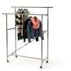 Clothing Rack SSWBasics Chrome Double Rod Retail Store-3
