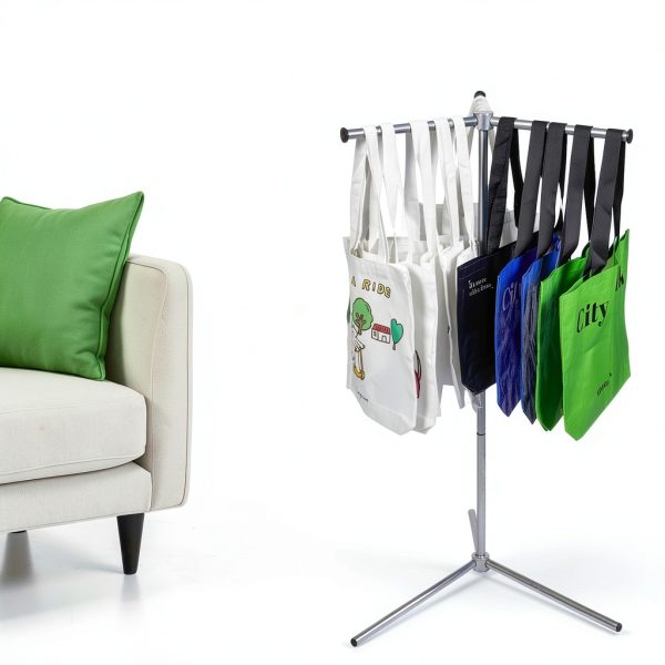 DECORDEEP Heavy Duty Portable Tote Bag Display Stand SBR01DD Powder-6