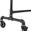 Industrial Pipe Clothing Rack USA Handcrafted Heavy Duty Powder Coated-4