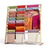 BIFCIOFH Gold Metal Scarf Rack Stand 10 Shelf Organizer 120cm-6