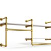 Industrial Closet Rack Gold Wall Mounted Shelf by EDCB-1