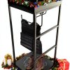 Generic Police Gear Rack Extra Large Black Steel Free‑Standing Rack-0