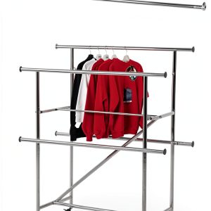 Clothing Rack Bar SSWBasics Chrome 60in Wall Mounted B60175-0