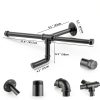 Paipchf Black Iron Wall‑Mounted Clothing Rack Antique 17.9W x 9.1D-1