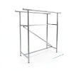 Clothing Rack SSWBasics Chrome Double Rod Retail Store-4