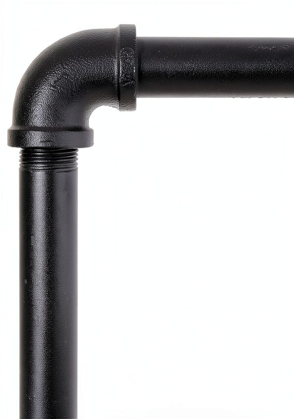 Industrial Pipe Clothing Rack USA Handcrafted Heavy Duty Powder Coated-3