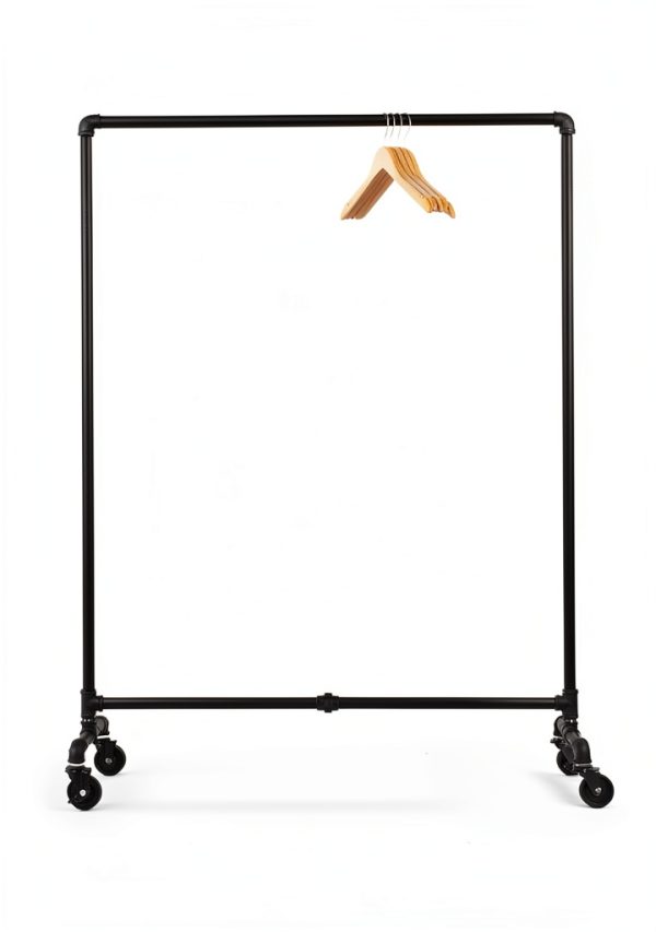 Industrial Pipe Clothing Rack USA Handcrafted Heavy Duty Powder Coated-5