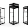 Generic Police Gear Rack Extra Large Black Steel Free‑Standing Rack-5