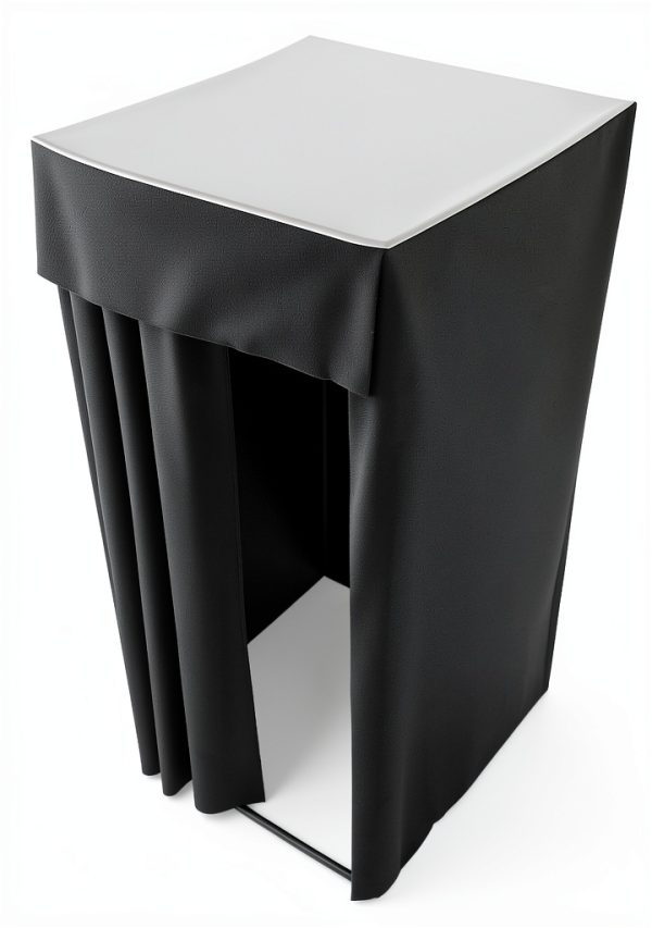 VEVOR Portable Privacy Changing Room Square Frame Black 39x39x78-8