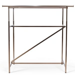 Clothing Rack SSWBasics Chrome Double Rod Retail Store-0