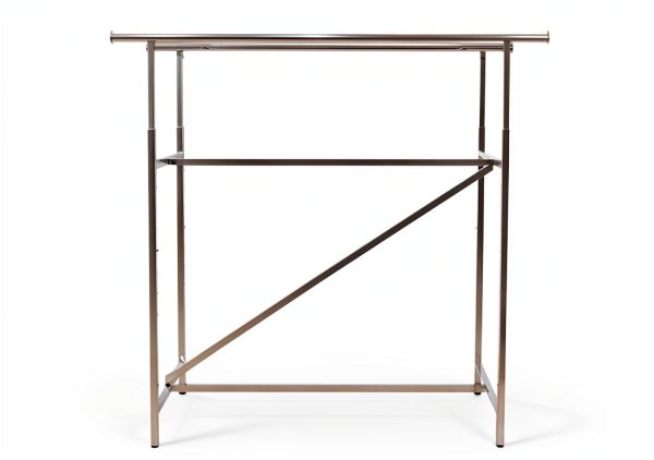 Clothing Rack SSWBasics Chrome Double Rod Retail Store-0