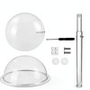 Clear Adjustable Acrylic Hat Stand by SHUNKAIZS – 8‑16 in Pedestal-6