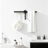 Paipchf Black Iron Wall‑Mounted Clothing Rack Antique 17.9W x 9.1D-4