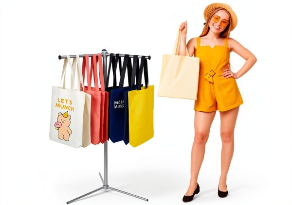 DECORDEEP Heavy Duty Portable Tote Bag Display Stand SBR01DD Powder-4