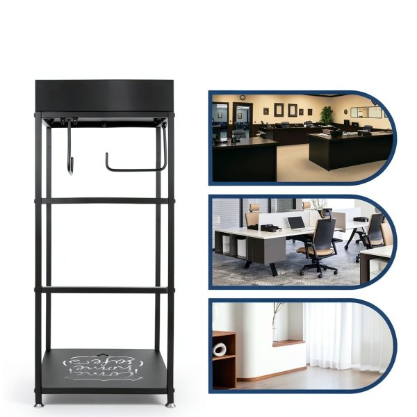 Generic Police Gear Rack Extra Large Black Steel Free‑Standing Rack-7
