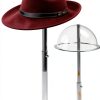Clear Adjustable Acrylic Hat Stand by SHUNKAIZS – 8‑16 in Pedestal-0