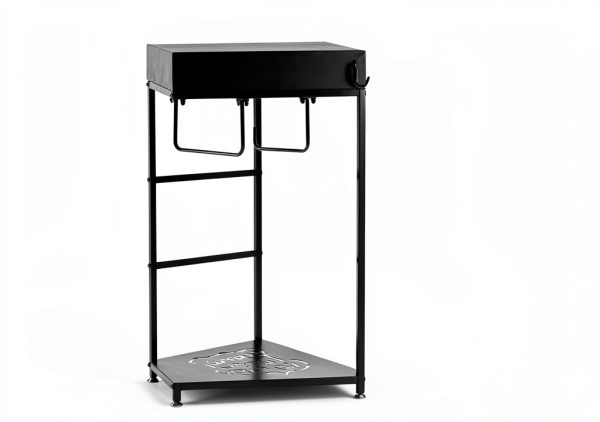 Generic Police Gear Rack Extra Large Black Steel Free‑Standing Rack-6