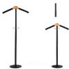 HOME RIGHT Adjustable Metal Clothes Rack 2‑Pack Black Free‑Standing-1