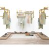 Industrial Closet Rack Gold Wall Mounted Shelf by EDCB-4