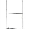 Simple Trending Garment Rack Organizer with Wheels Extendable Chrome-0