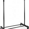 Hobby Lobby Adjustable Clothing Rack, Black/Silver Metal Frame, 36-62.25 inch H, 30 inch W, Rolling, Garment-0