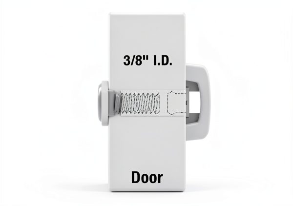 Prime-Line S 5084 Fixed Door Viewer Privacy Cover, White Plastic,-3