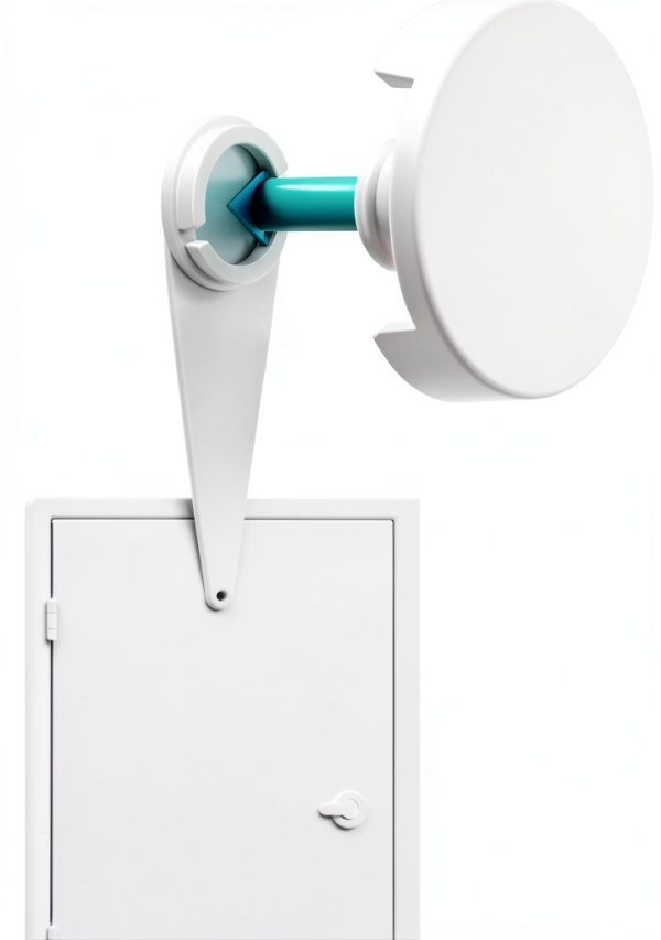 Prime-Line S 5084 Fixed Door Viewer Privacy Cover, White Plastic,-2