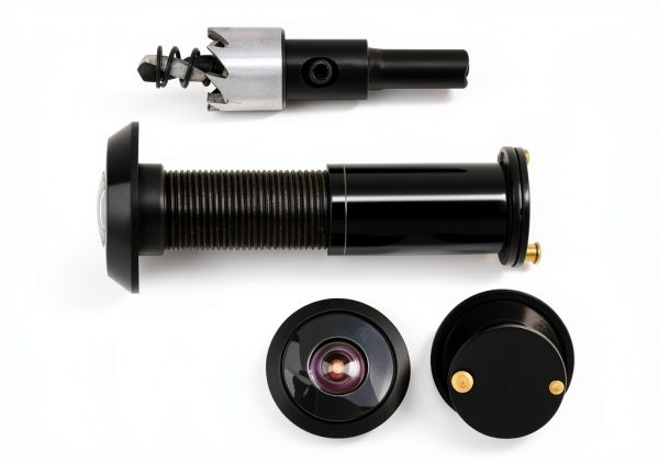 Door Viewer Peephole 220-Degree Solid Brass for Front Door with-1