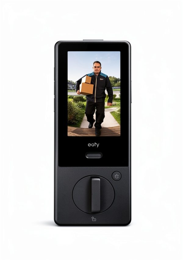 eufy Rear Lock Video Screen, Display Accessory for FamiLock S3 and S3 Max, Add-On Live View Screen for Front Door Locks, Easy Replacement or Upgrade, Real-Time Visitor Monitoring-3